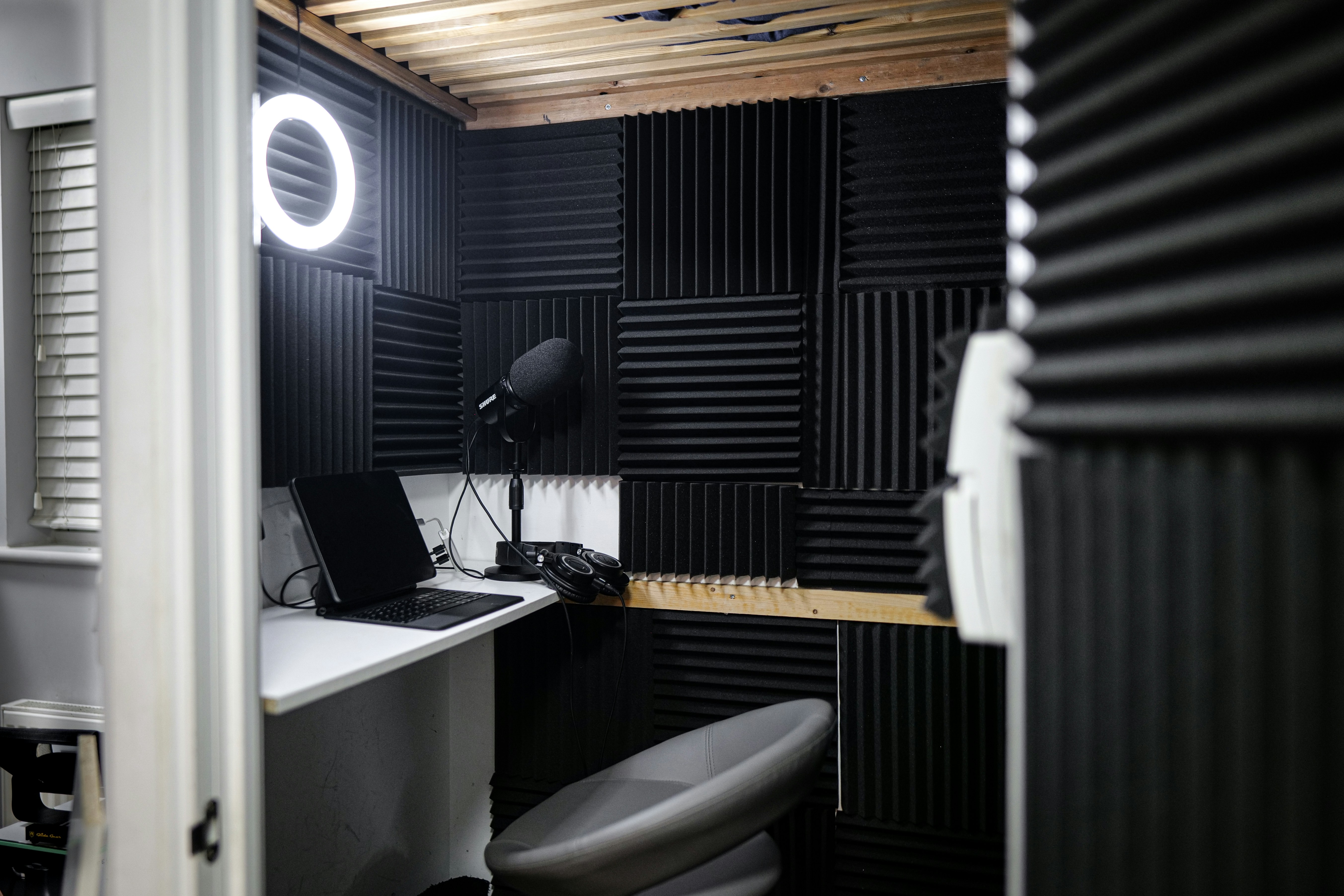 Soundbooth performance scene.